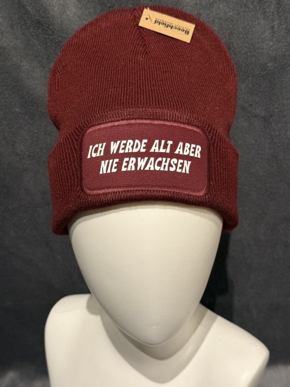 Beanie Ich werde alt aber nie erwachsen